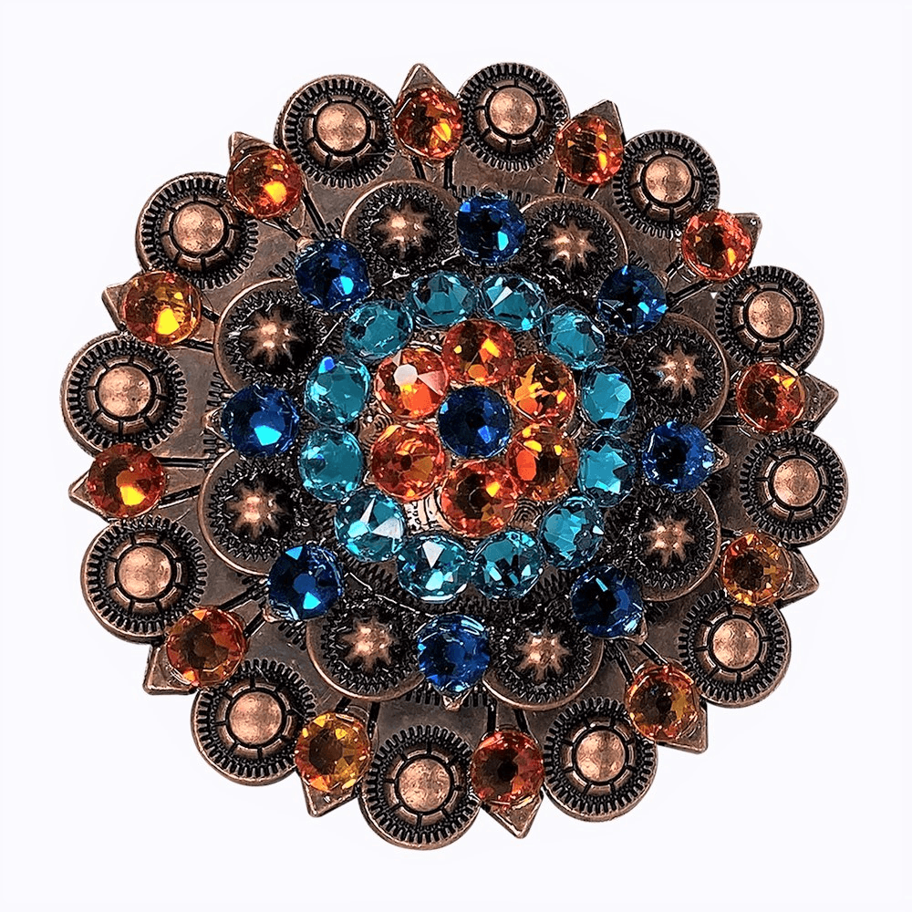 Capri Fire Opal & Teal Copper Berry Jacket European Crystal - RODEO DRIVE