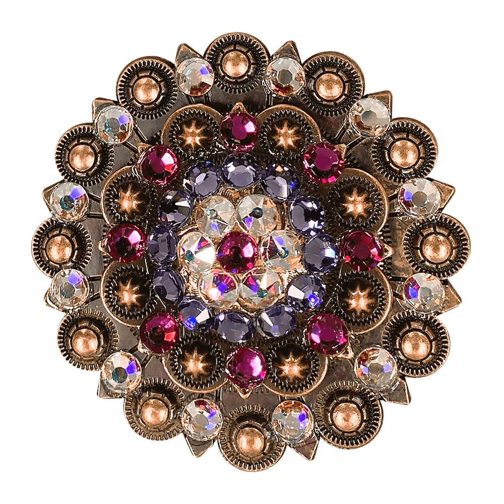 Fuchsia, AB & Lilac Copper Berry Jacket European Crystal - RODEO DRIVE