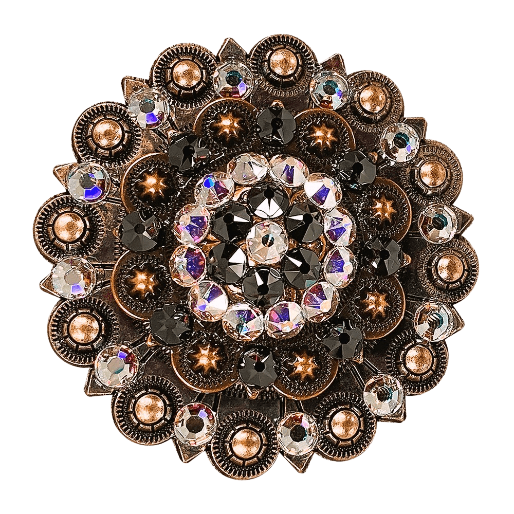 AB & Jet Copper Berry Jacket European Crystal - RODEO DRIVE