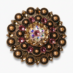 Copper Pink - AB - Champagne Crystal Conchos | Sizes 1"- 3" | Buckles | Saddle Set | Leather Rosettes | Slide