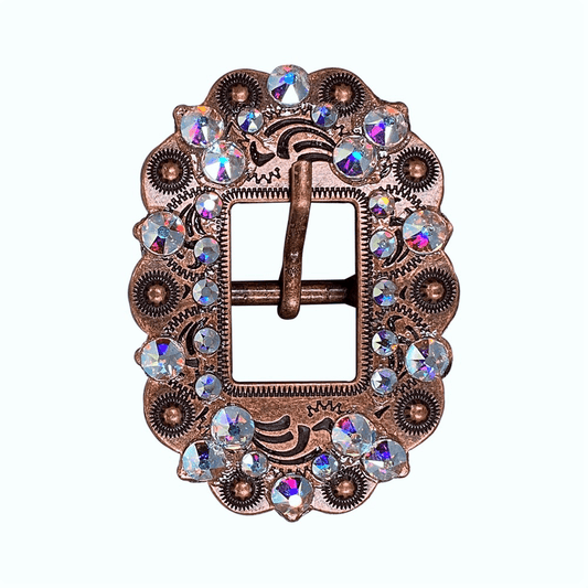 AB Copper European Crystal Cart Buckle - RODEO DRIVE