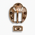 Copper Topaz - AB - Pearl Crystal Conchos | Sizes 1"- 3" | Buckles | Saddle Set | Leather Rosettes | Slide