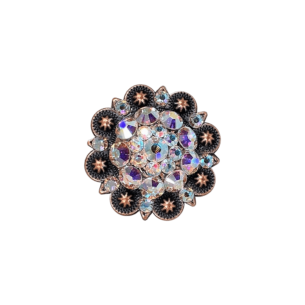 AB Copper 1.5" European Crystal Concho - RODEO DRIVE