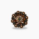 Copper Jet - Champagne - Topaz Crystal Conchos | Sizes 1"- 3" | Buckles | Saddle Set | Leather Rosettes | Slide