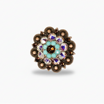 Copper Topaz - Turquoise - AB Crystal Conchos | Sizes 1"- 3" | Buckles | Saddle Set | Leather Rosettes | Slide