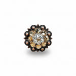 Copper Champagne - Clear Crystal Conchos | Sizes 1"- 3" | Buckles | Saddle Set | Leather Rosettes | Slide