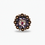 Copper Fuchsia - AB - Lilac Crystal Conchos | Sizes 1"- 3" | Buckles | Saddle Set | Leather Rosettes | Slide