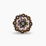 Copper Jet - AB Crystal Conchos | Sizes 1"- 3" | Buckles | Saddle Set | Leather Rosettes | Slide