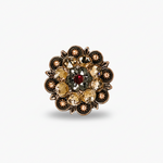 Copper Ruby - Jet - Champagne Crystal Conchos | Sizes 1"- 3" | Buckles | Saddle Set | Leather Rosettes | Slide