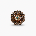 Copper Teal - Champagne - Topaz Crystal Conchos | Sizes 1"- 3" | Buckles | Saddle Set | Leather Rosettes | Slide