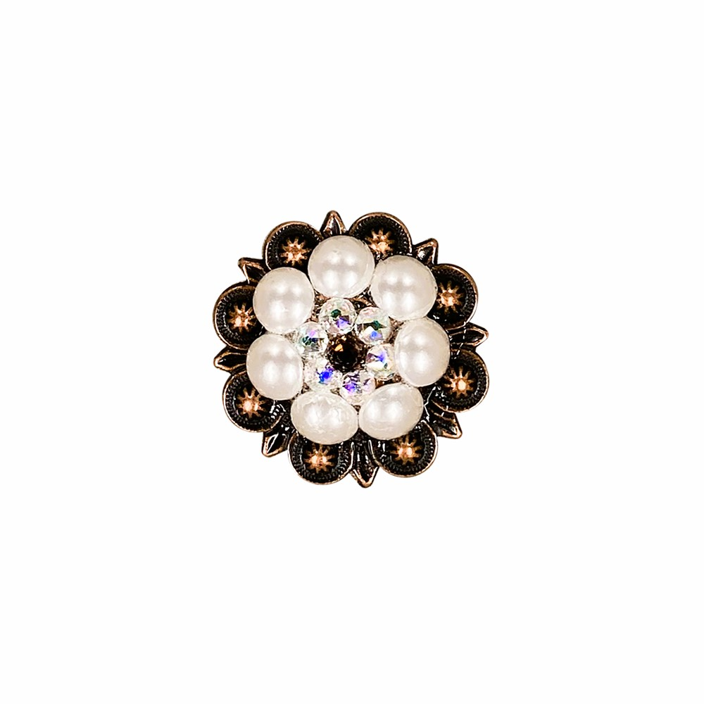 Copper Topaz - AB - Pearl - Crystal Conchos Sizes from 1