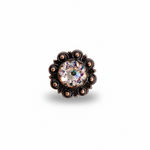 Copper AB Crystal Conchos | Sizes 1"- 3" | Buckles | Saddle Set | Leather Rosettes | Slide