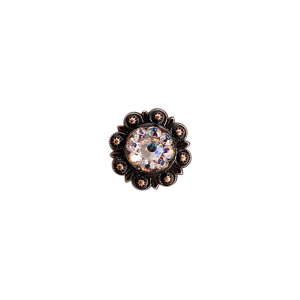AB Copper 1" European Crystal Concho - RODEO DRIVE