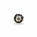 Copper Champagne - Clear Crystal Conchos | Sizes 1"- 3" | Buckles | Saddle Set | Leather Rosettes | Slide