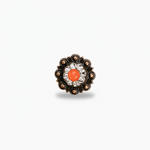 Copper Coral - Clear Crystal Conchos | Sizes 1"- 3" | Buckles | Saddle Set | Leather Rosettes | Slide