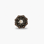 Copper Jet - AB Crystal Conchos | Sizes 1"- 3" | Buckles | Saddle Set | Leather Rosettes | Slide