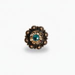 Copper Teal - Champagne - Topaz Crystal Conchos | Sizes 1"- 3" | Buckles | Saddle Set | Leather Rosettes | Slide