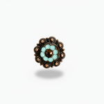 Copper Topaz - Turquoise - AB Crystal Conchos | Sizes 1"- 3" | Buckles | Saddle Set | Leather Rosettes | Slide