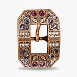 Copper Fuchsia - AB - Lilac Crystal Conchos | Sizes 1"- 3" | Buckles | Saddle Set | Leather Rosettes | Slide