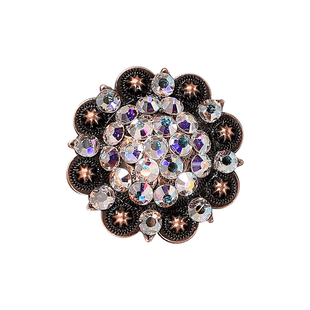 AB Copper 2" European Crystal Concho - RODEO DRIVE