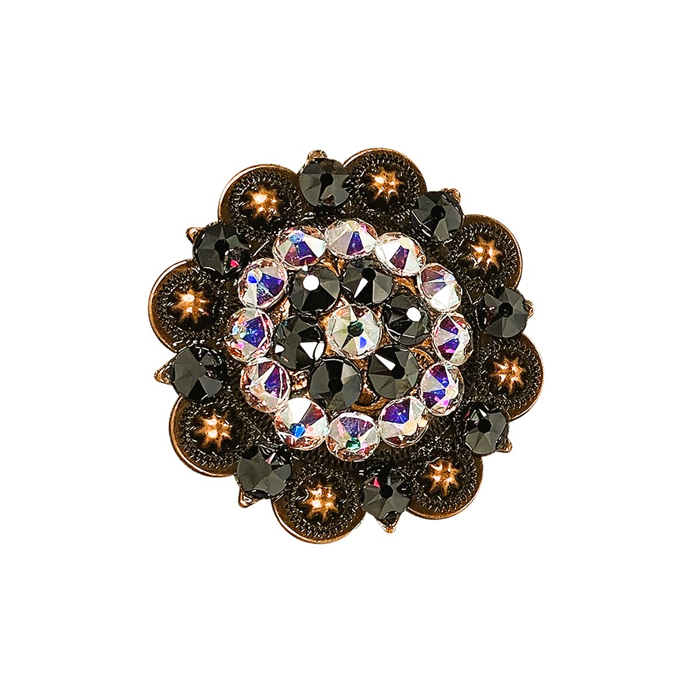 Copper Jet - AB -  Crystal Conchos Sizes from 1