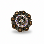 Copper Jet - AB Crystal Conchos | Sizes 1"- 3" | Buckles | Saddle Set | Leather Rosettes | Slide