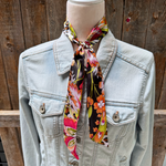 Cheetah and Floral Wild_Rag_Scarf_for_NFR_Cowgirls_Rodeo_Drive_Conchos