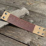 Copper Glitter western rustic NFR style bracelet - Rodeo Drive Conchos 