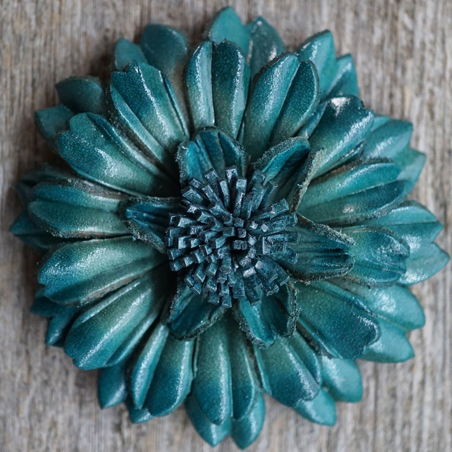 Hand Painted Leather Flowers - Daisies