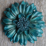 Hand Painted Leather Flowers - Daisies