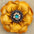 Yellow Gardenia Leather Flowers - 1" Crystal Conchos - Options