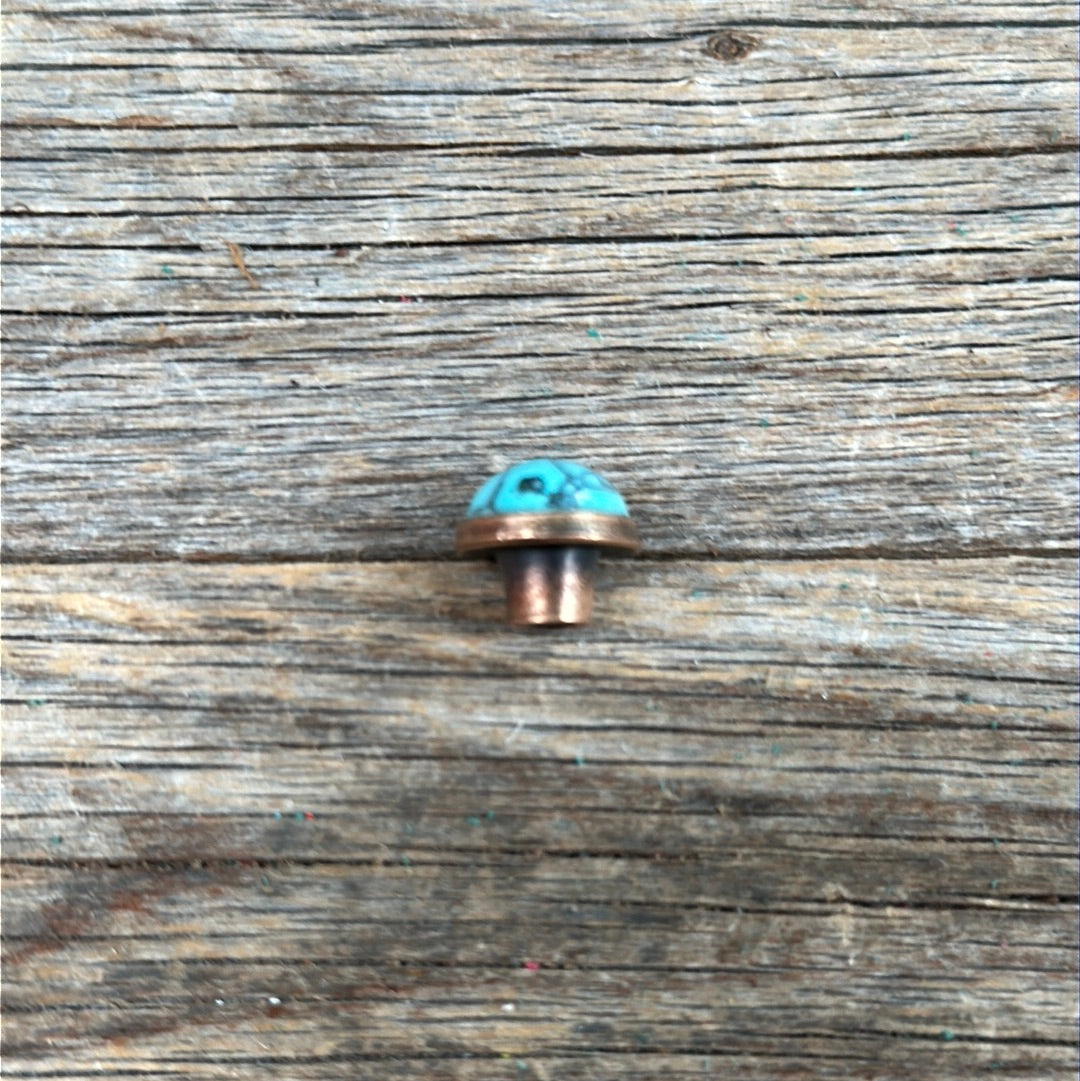 Round Turquoise Cabochon Western Concho 1/2" CABTQR