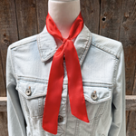 Elecric Red Wild_Rag_Scarf_for_NFR_Cowgirls_Rodeo_Drive_Conchos