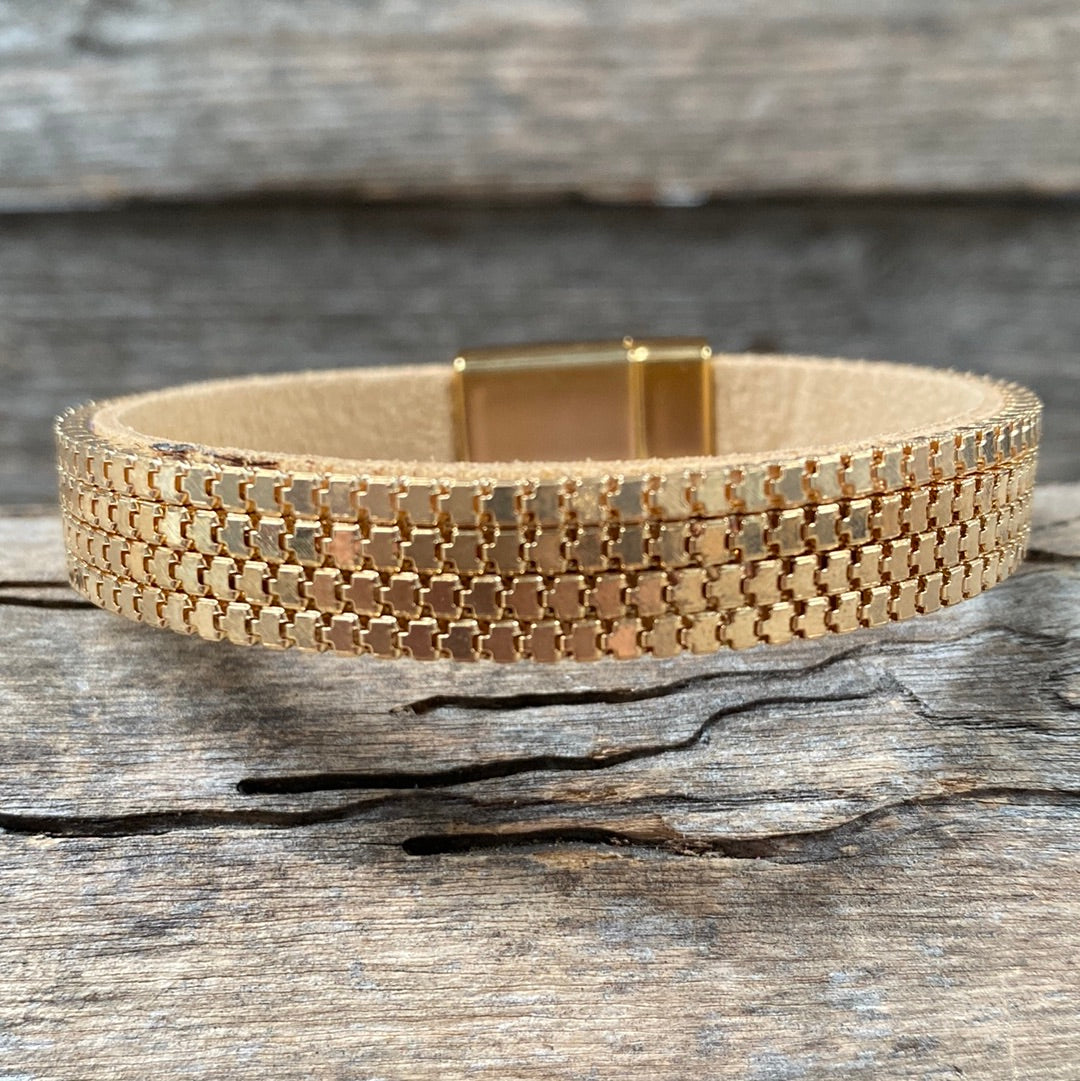 Gold Link Chain Fashion Bracelet XI118