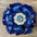 Blue Gardenia Leather Flowers - 1" Crystal Conchos - Options