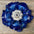Blue Gardenia Leather Flowers - 1" Crystal Conchos - Options