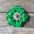 Green Gardenia Leather Flowers - 1" Crystal Conchos - Options