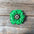 Green Gardenia Leather Flowers - 1" Crystal Conchos - Options