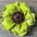 Lime Gardenia Leather Flowers - 1" Crystal Conchos - Options