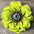 Lime Gardenia Leather Flowers - 1" Crystal Conchos - Options