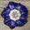 Blue Carnations Leather Flowers - 1" Crystal Conchos - Options