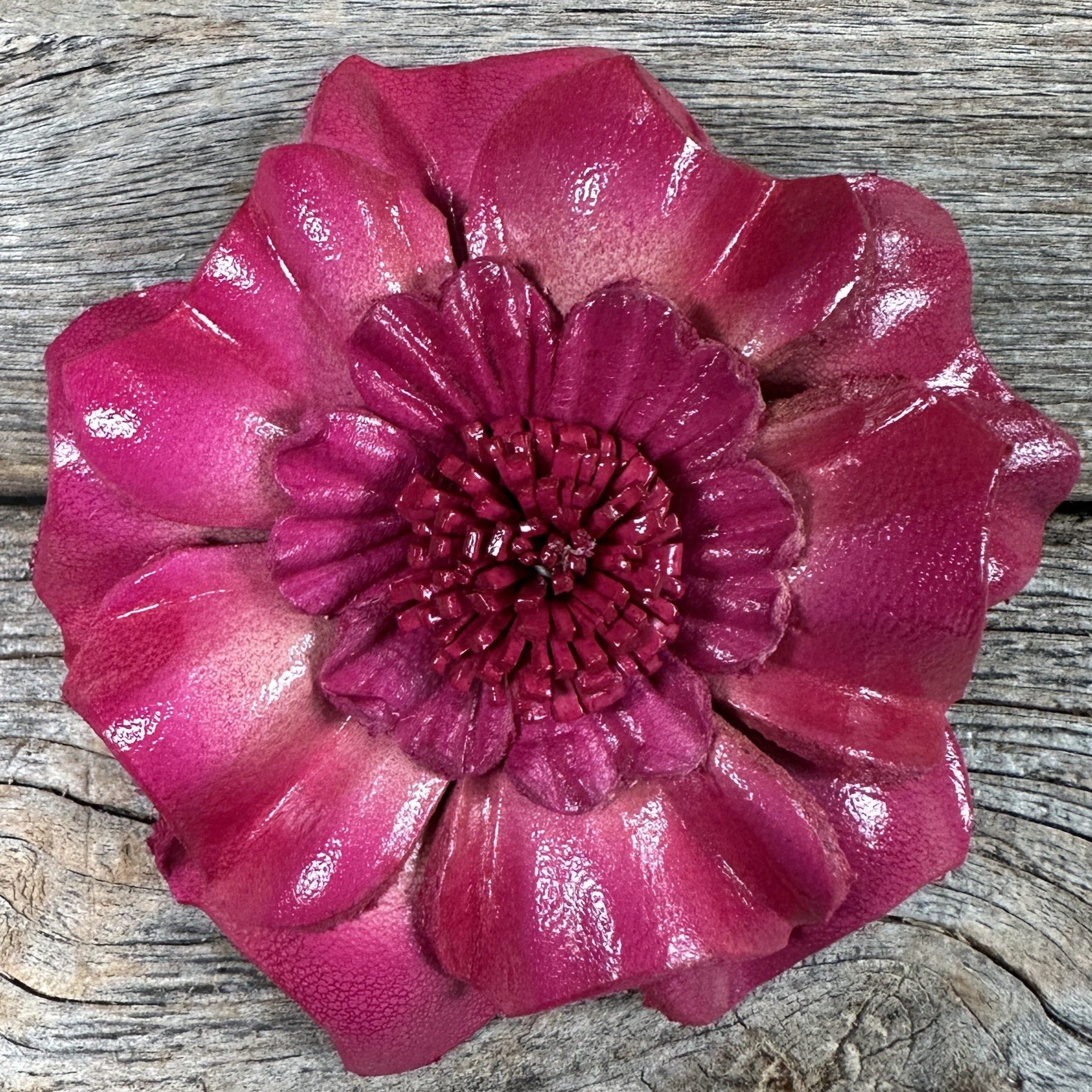 Hand Painted Leather Flowers - Carnations