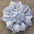 White Carnations Leather Flowers - 1" Crystal Conchos - Options