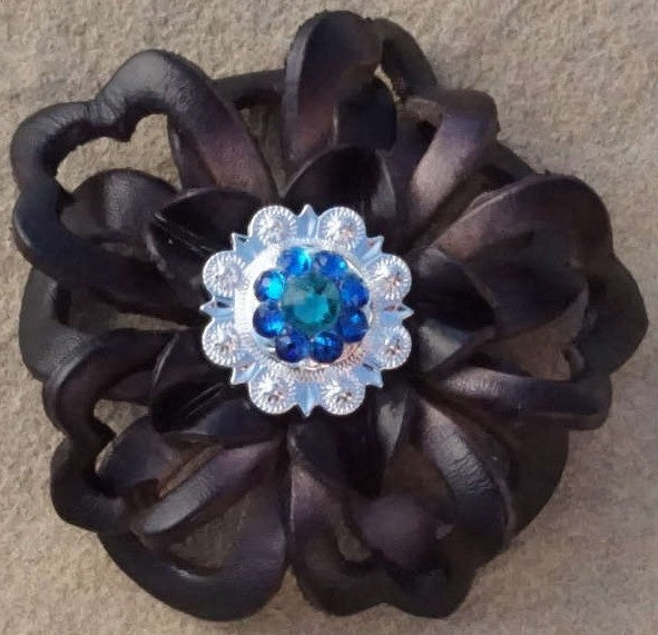 Black Lotus Leather Flowers - 1