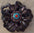 Black Lotus Leather Flowers - 1" Crystal Conchos - Options