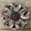 Silver Lotus Leather Flowers - 1" Crystal Conchos - Options