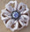 White Lotus Leather Flowers - 1" Crystal Conchos - Options
