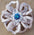 White Lotus Leather Flowers - 1" Crystal Conchos - Options