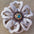 White Lotus Leather Flowers - 1" Crystal Conchos - Options
