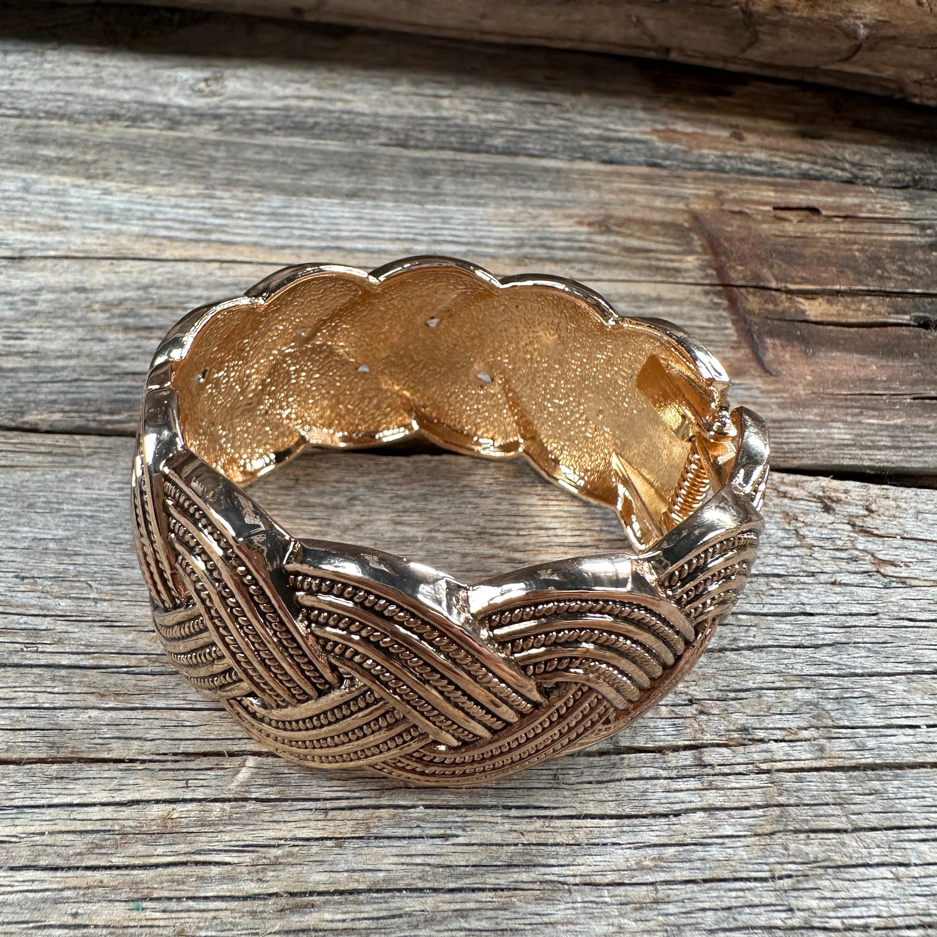 Gold Braided Fashion Cuff XI139